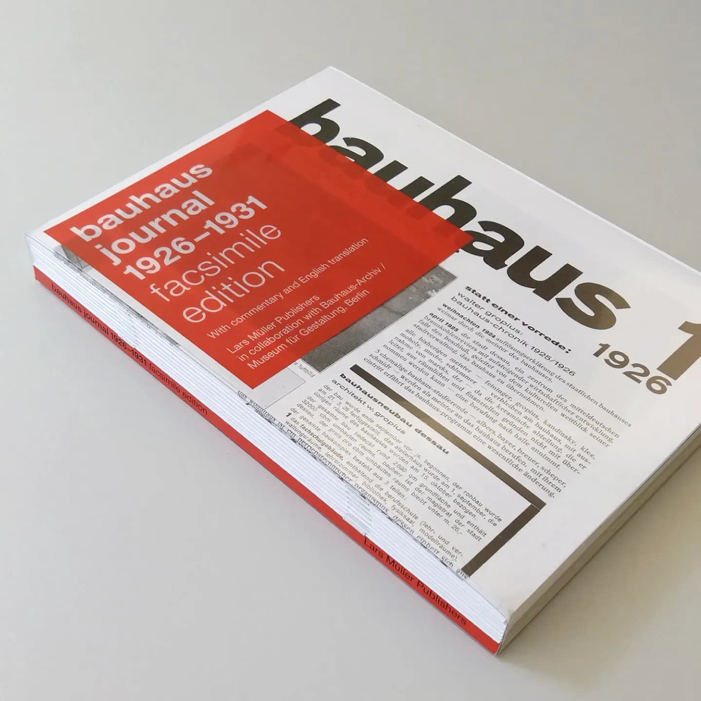 挪石Select: Bauhaus Journal 1926-1931 Facsimile Edition_nos:books 