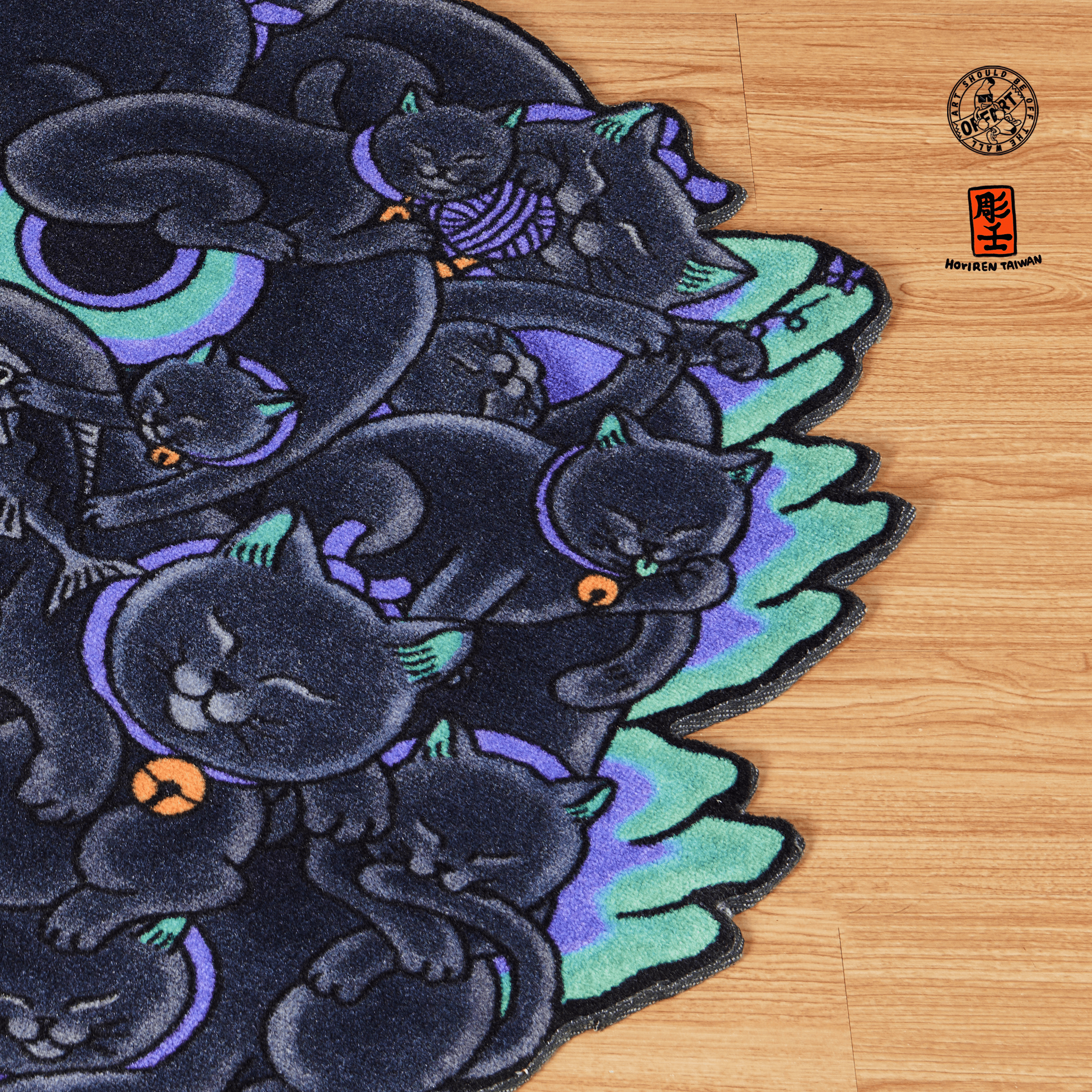 紅蓮百猫 カーペット ラグ 雑貨 インテリア ポップアート//OFF ART