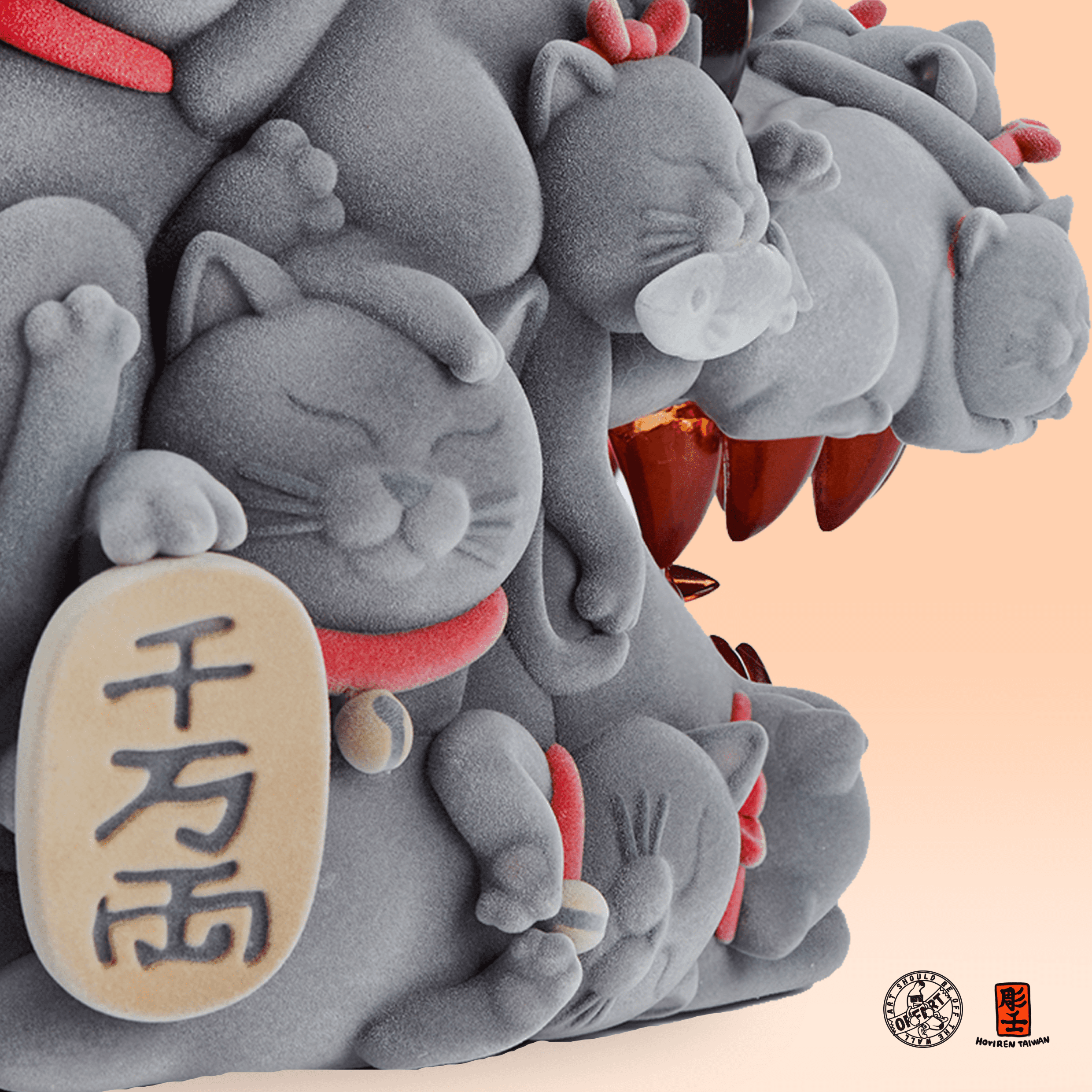 百貓紅蓮-植絨版】_OFF ART Taiwan