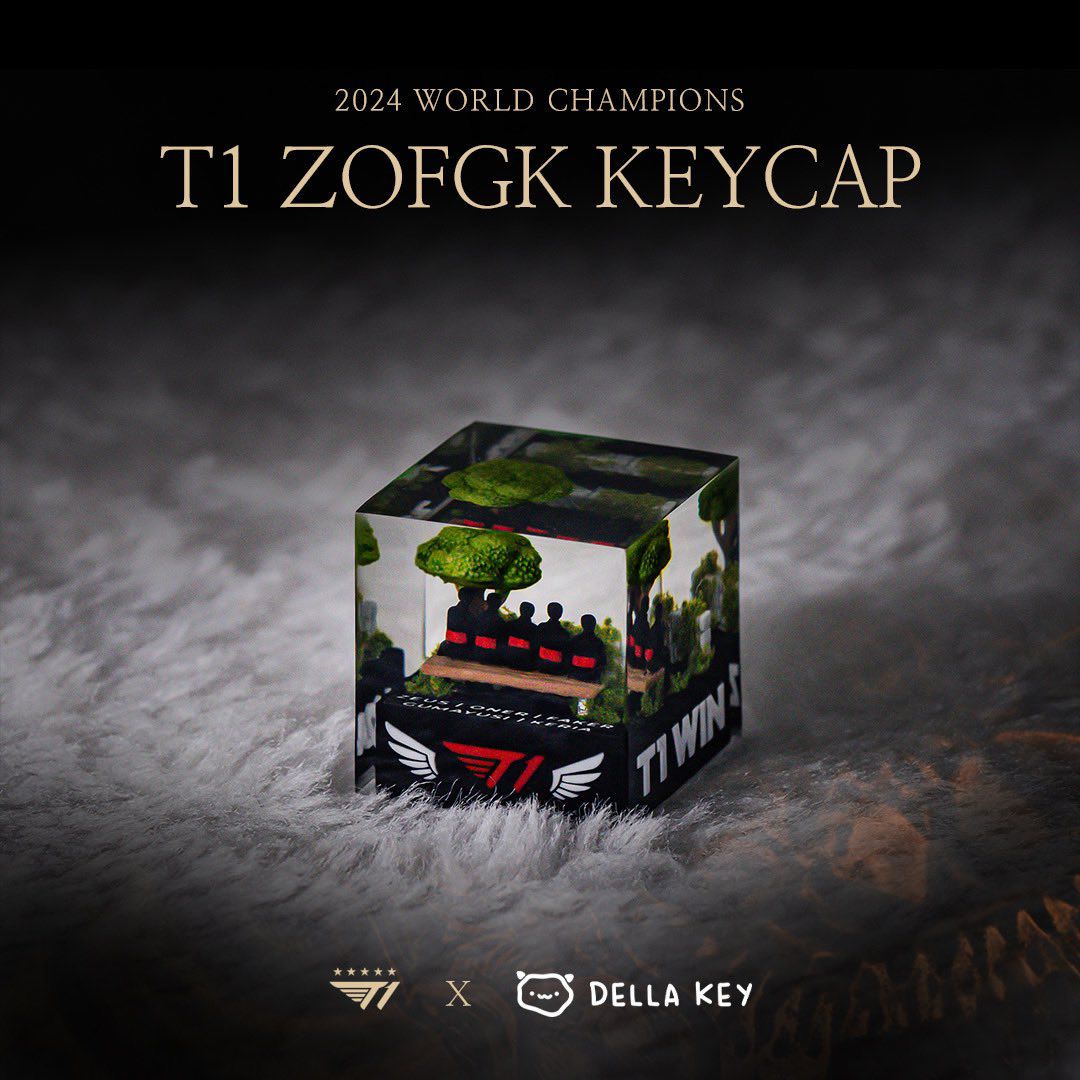 木老闆👱🏻‍♀️[代購] T1 Worlds 2024 Champions Series冠軍周邊鍵帽_