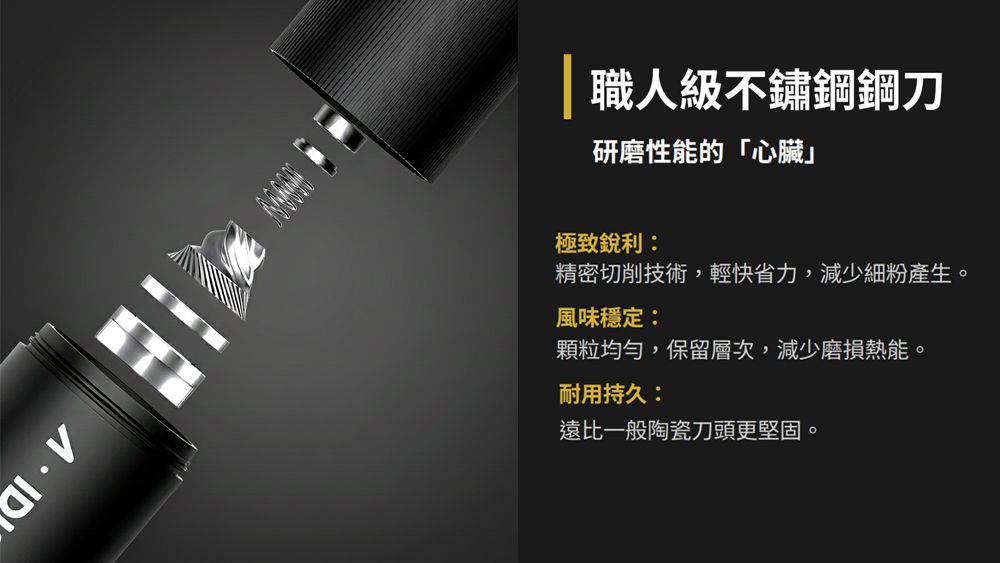 A-IDIO 小鋼炮手搖磨豆機(外調式) - 咖啡壺/手沖壺 - 其他金屬 黑色