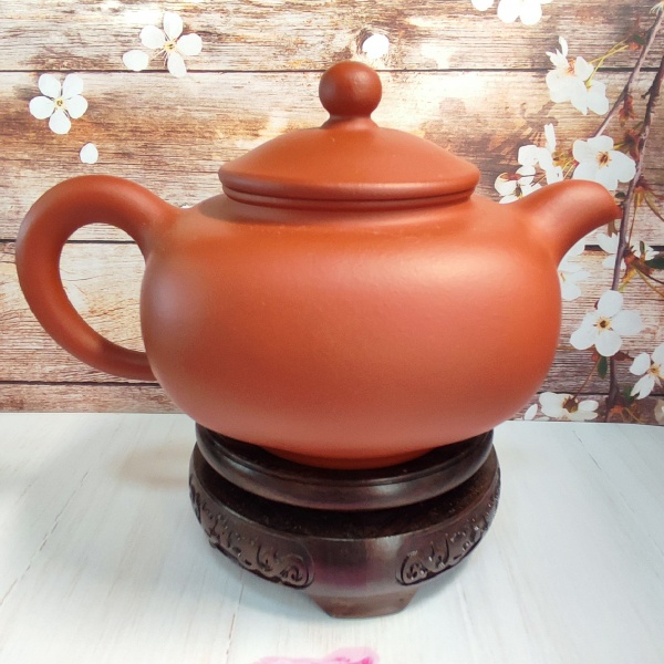 宜興紫砂　梅花壷 ‌🍵宜興紫砂廠紅土外方內圓🍵 壺名：外方內圓壺出水：梅花7孔