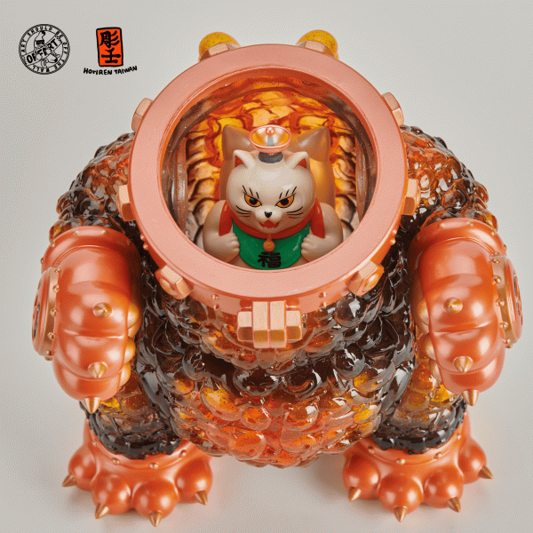 紅蓮・百猫　全身版　モンスター　特撮　怪獣　フィギュア　ソフビ　アートトイ 予約販売：12月中 お届け予定】OFFART X Horiren 「紅炎百猫・全身版