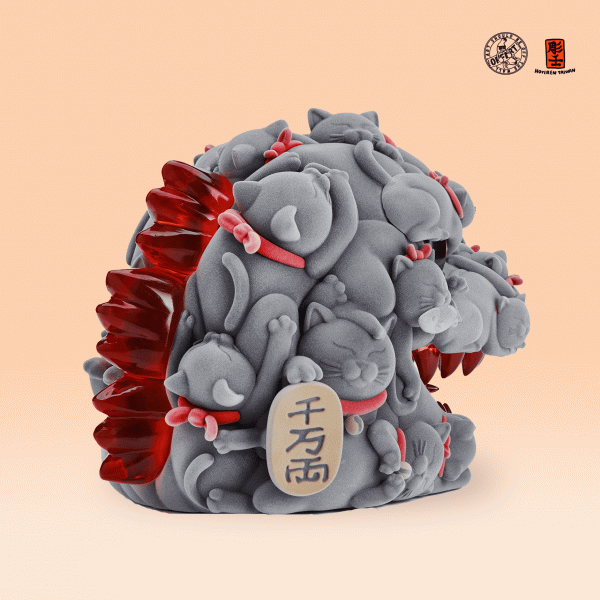 百貓紅蓮-植絨版】_OFF ART Taiwan