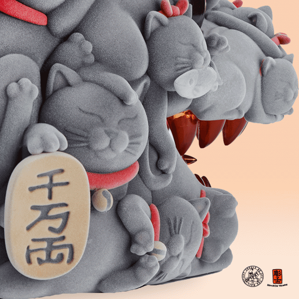 百貓紅蓮-植絨版】_OFF ART Taiwan