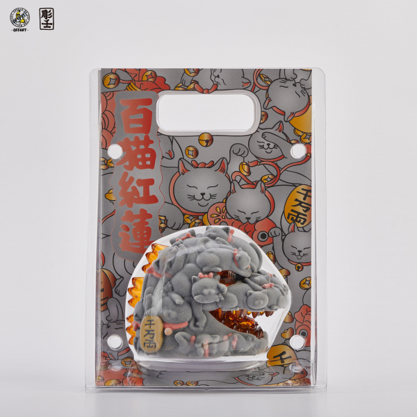 紅蓮百猫　カーペット　ラグ　雑貨　インテリア　ポップアート//OFF ART 435802_901a044d033cbae13ce2cb1